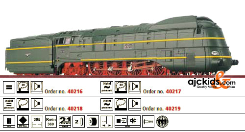 Brawa 40219 Steam Locomotive BR 06 DRG (sound)