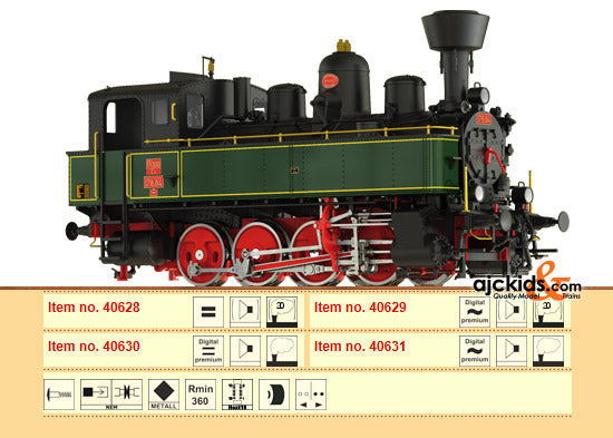 Brawa 40629 Steam Locomotive with Tender 178 Mont. (Digital)