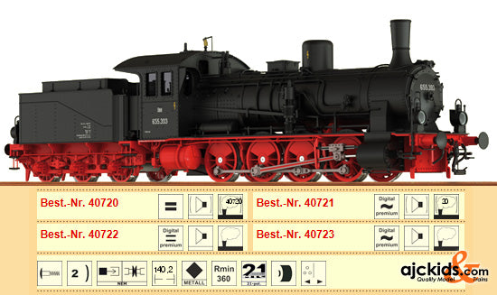 Brawa 40721 Steam Locomotive G7.1 �BB III AC