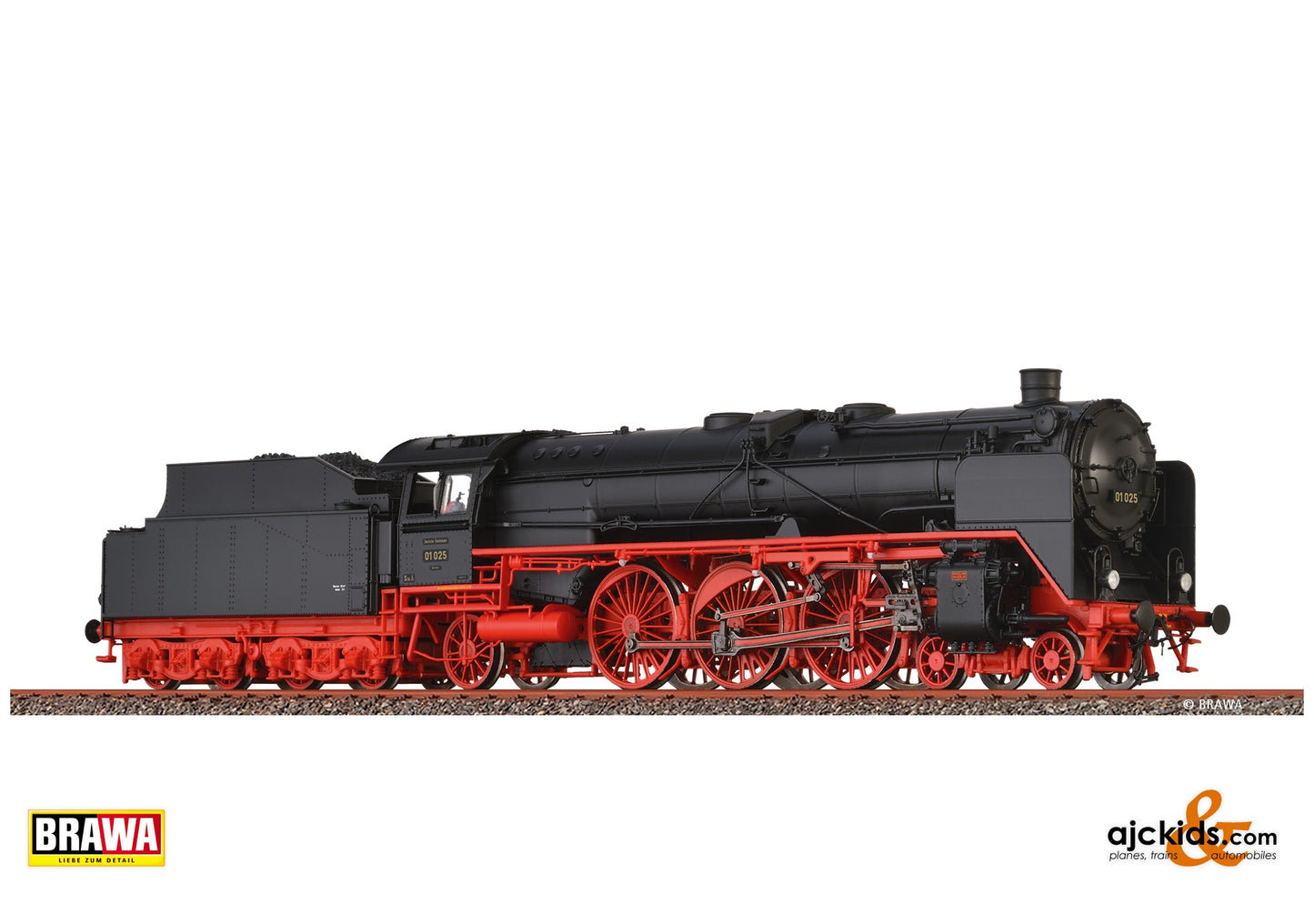 Brawa 40970 H0 Express Train Locomotive BR 01 DRG at Ajckids. MPN: 4012278409702