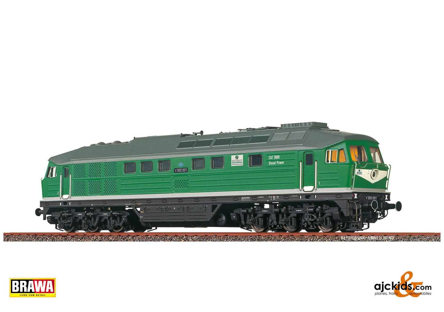 Brawa 41472 - Brawa 41472 - Diesel Locomotive V 300 DR, IV, DC ex, Wismut AG