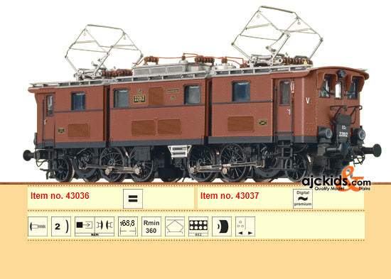 Brawa 43037 Electric Locomotive E77 DRG (Digital)