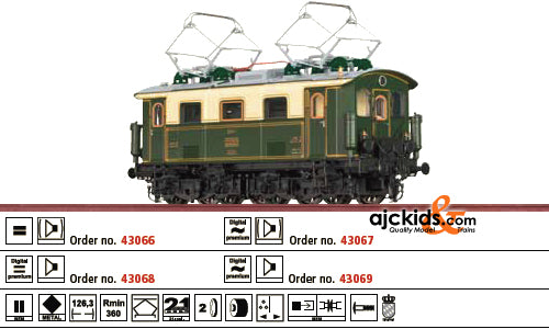 Brawa 43069 Electric Locomotive EG1 K.Bay.Sts. (sound)