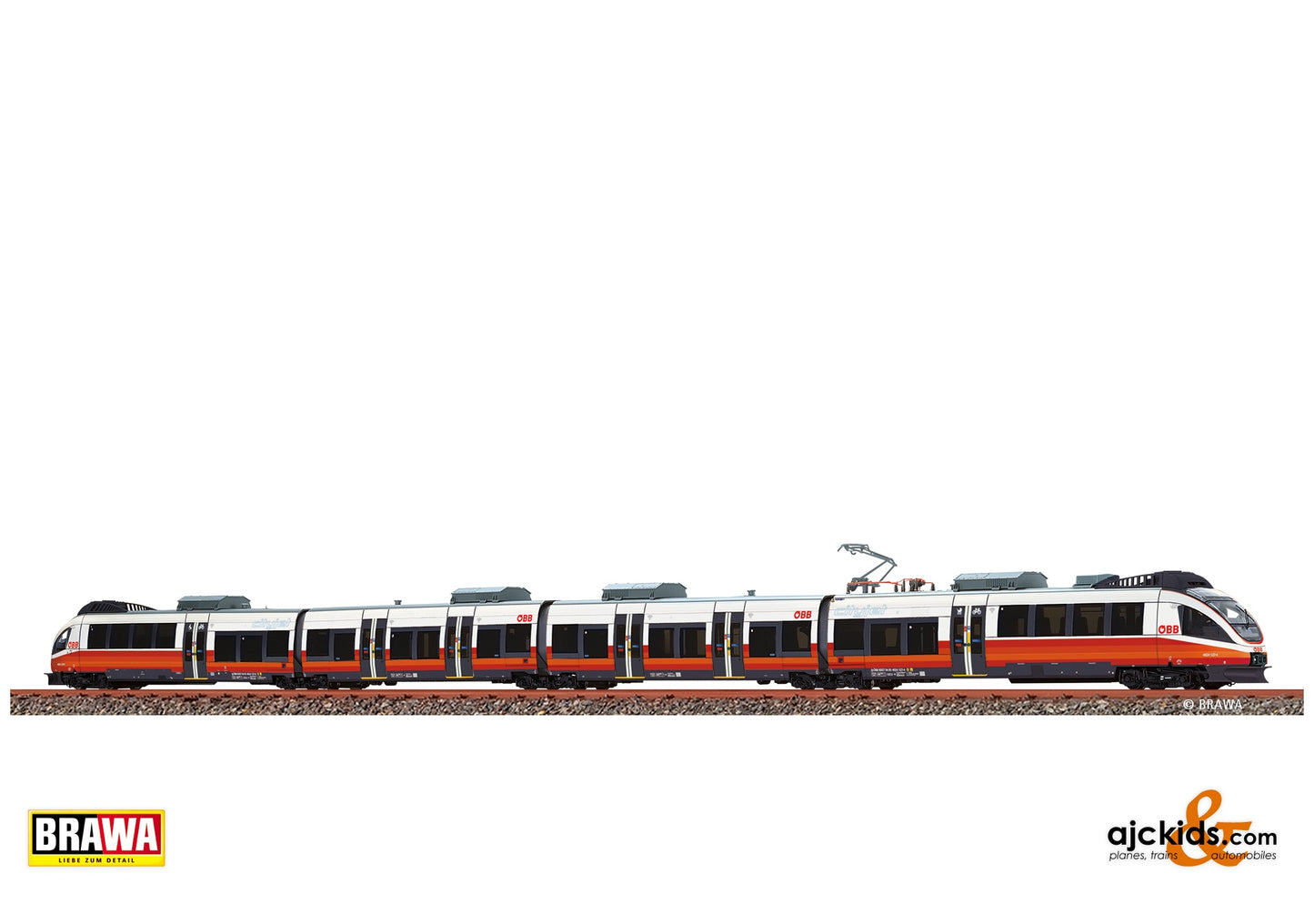 Brawa 44266 H0 Electric Railcar Talent BR 4024 ÖBB at Ajckids. MPN: 4012278442662