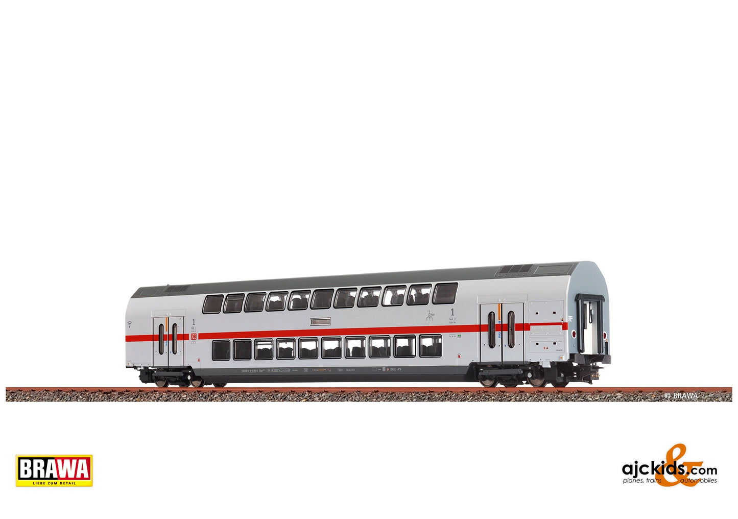 Brawa 44569 H0 TWINDEXX Vario IC2 Middle Wagon DB AG, 1st class at Ajckids. MPN: 4012278445694