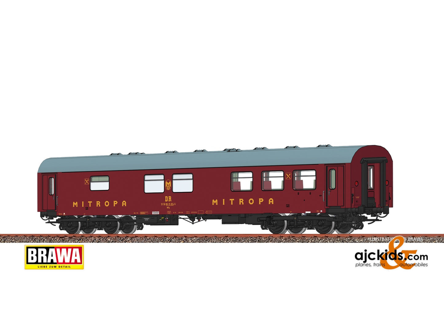 Brawa 45390 - H0 Passenger Coach WRg DR, IV