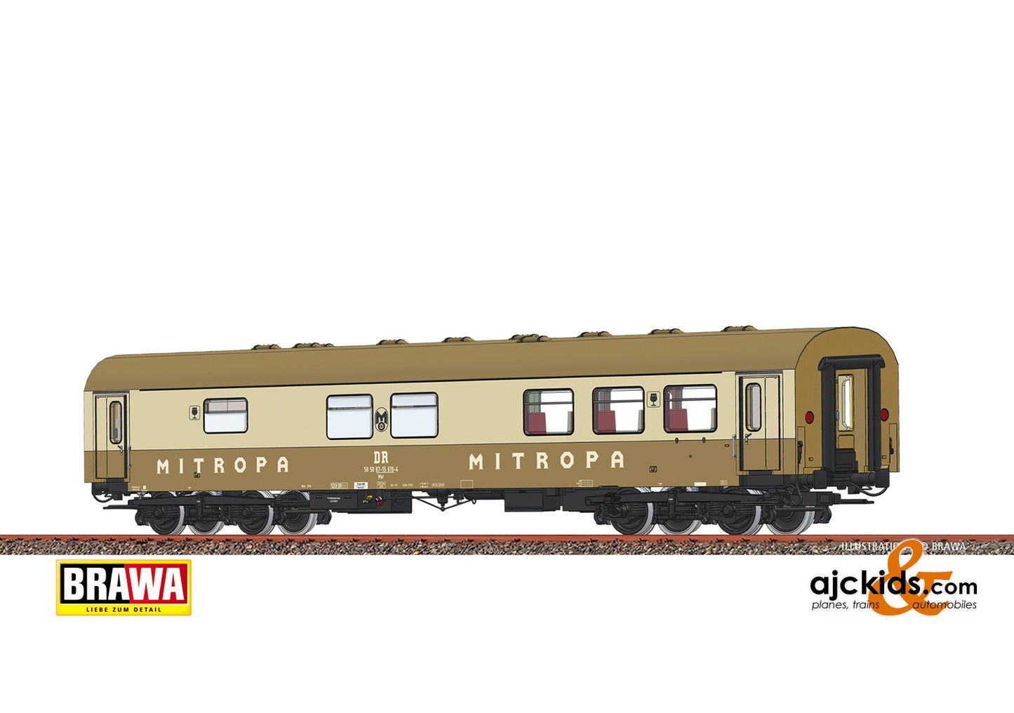 Brawa 45392 - H0 Passenger Coach Wgr DR, IV