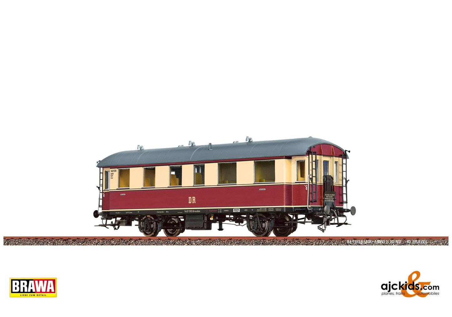 Brawa 45549 H0 Passenger Coach Bi DR at Ajckids. MPN: 4012278455495