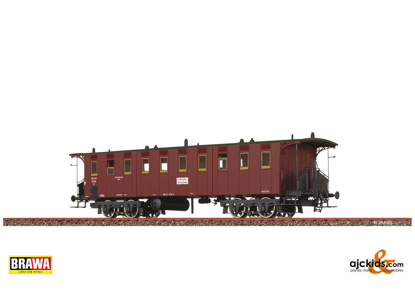 Brawa 45712 H0 Passenger Coach SBB at Ajckids. MPN: 4012278457123