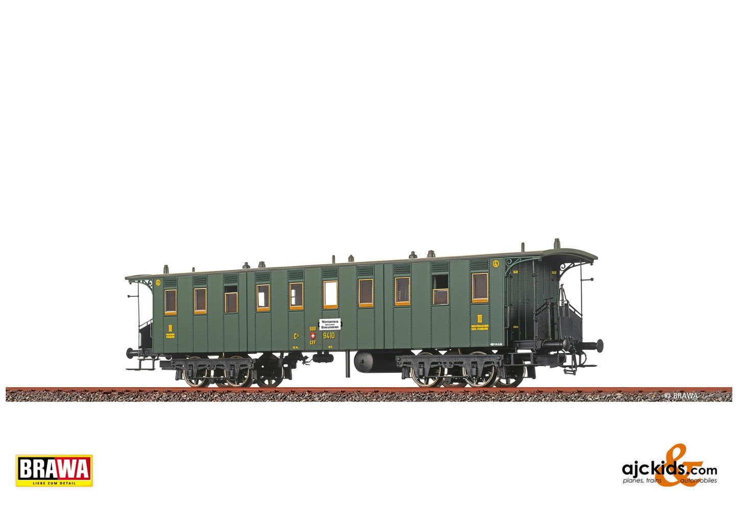 Brawa 45716 H0 Passenger Coach C4 SBB at Ajckids. MPN: 4012278457161