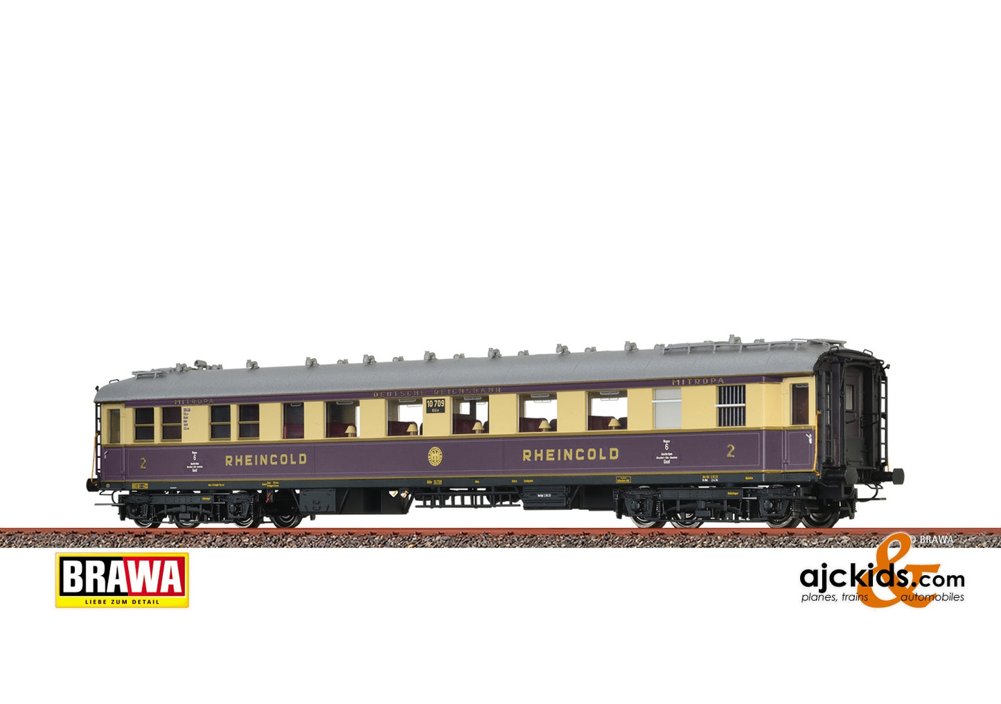 Brawa 46437 - H0 Express Car SB4ük-28 DRG, II, AC EXTRA