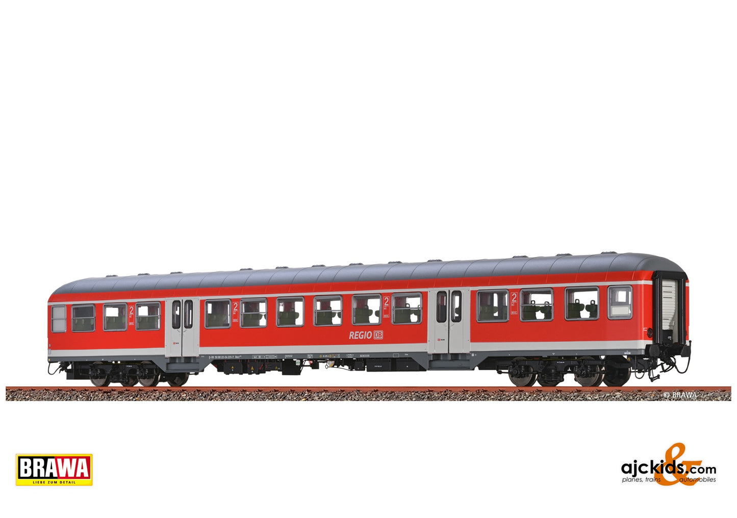 Brawa 46654 H0 Passenger Coach Bnrz 436.0 DB AG at Ajckids. MPN: 4012278466545