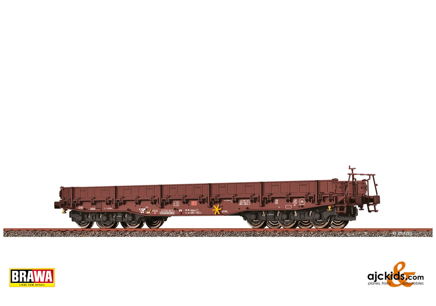Brawa 47583 H0 Heavy Duty Freight Car Samms-u453 DB at Ajckids. MPN: 4012278475837