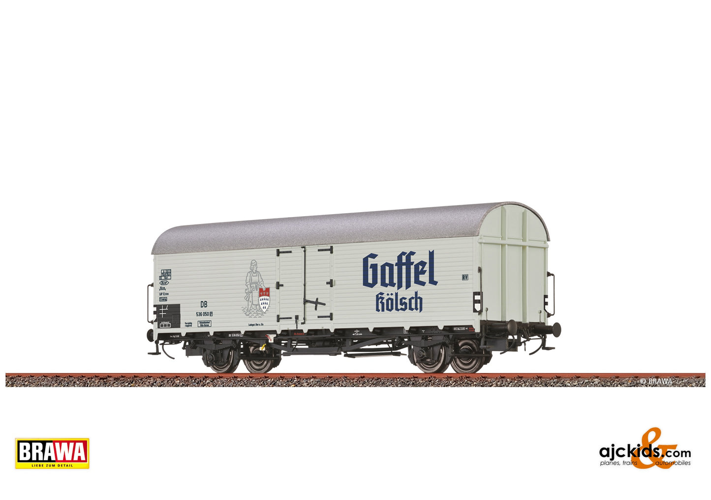 Brawa 47642 H0 Refrigerator Car Tnfhs38 "Gaffel Kölsch" DB at Ajckids. MPN: 4012278476421
