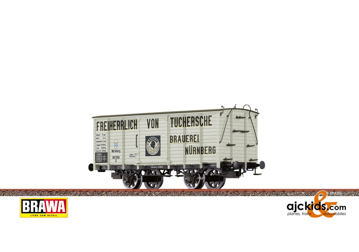 Brawa 48034 - H0 Freight Car G K.Bay.Sts.B., I, Tuchers