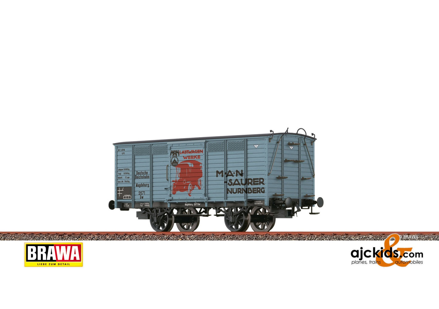 Brawa 48036 - H0 Freight Car Gw DRG, II, MAN