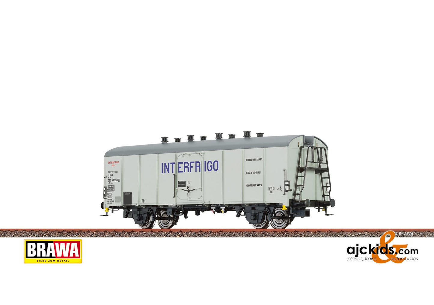 Brawa 48345 - H0 Refrigerator Car Ibces, DB, IV, INTERF