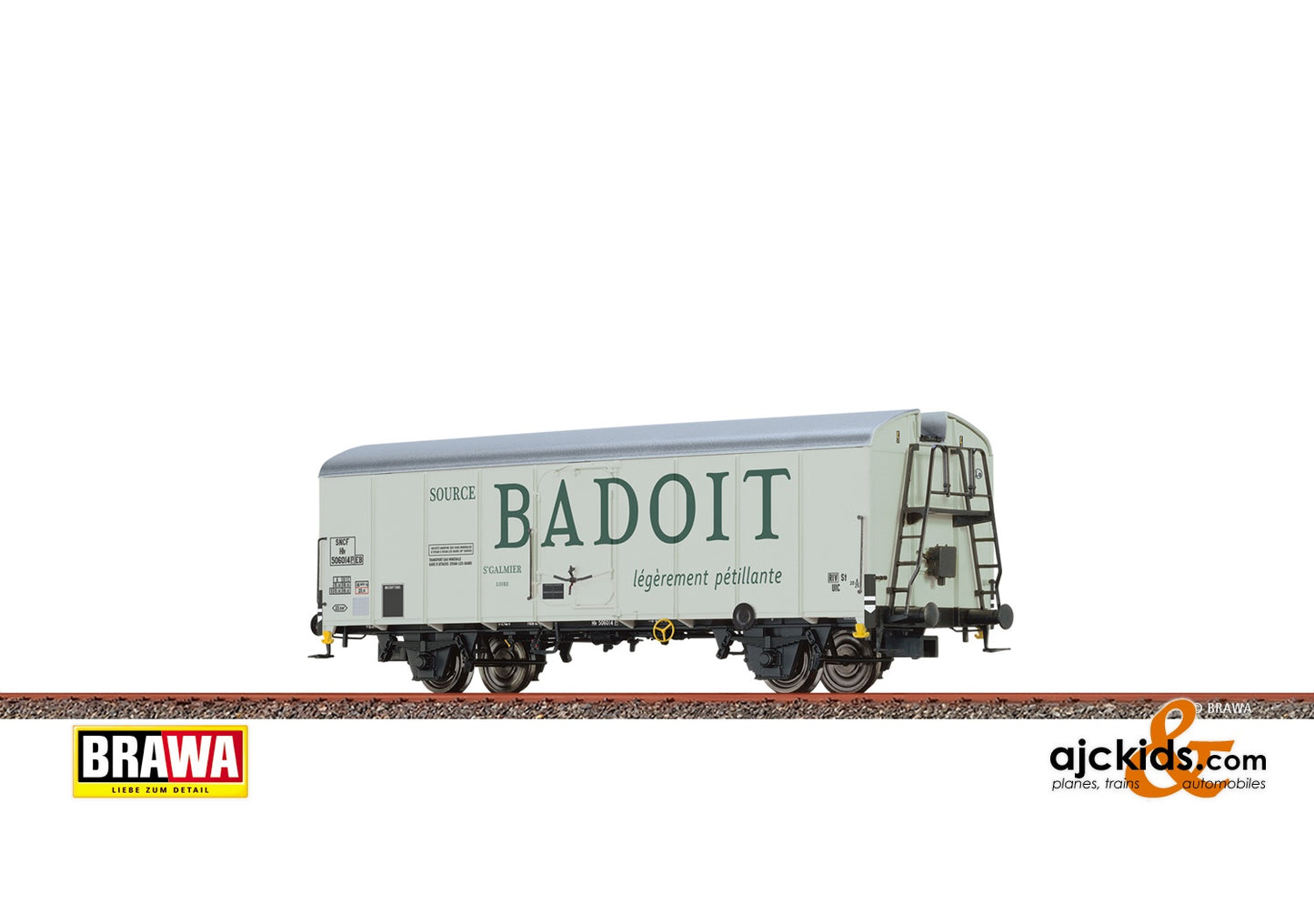 Brawa 48348 - H0 Refrigerator Car Hlv SNCF, III, EVIAN