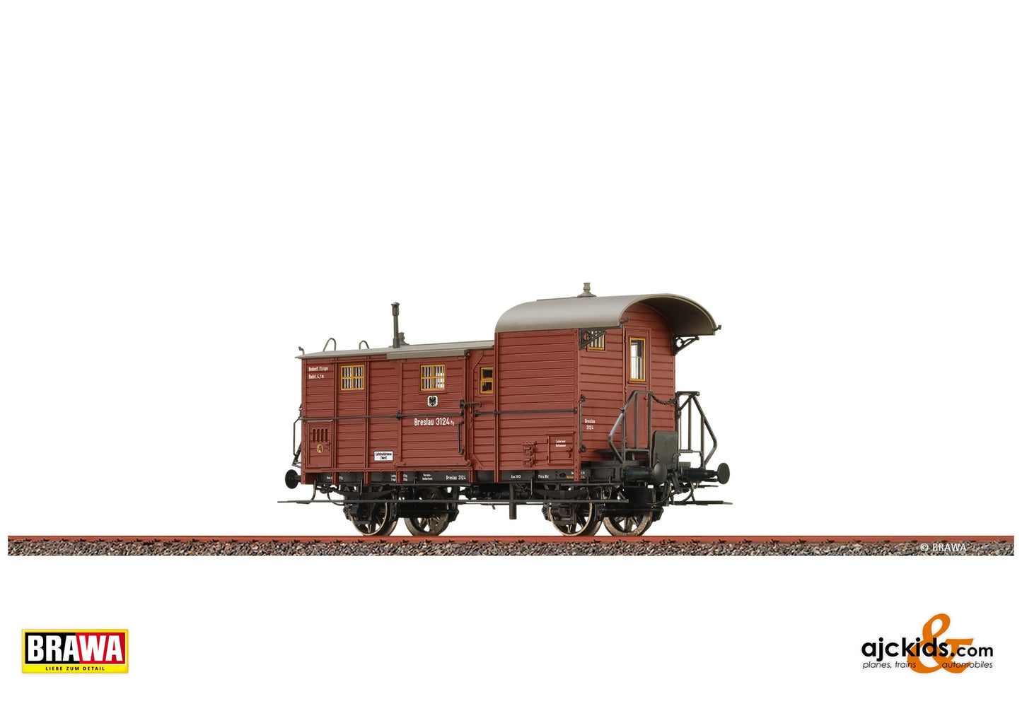 Brawa 48367 H0 Luggage Car Pg K.P.E.V. at Ajckids. MPN: 4012278483672