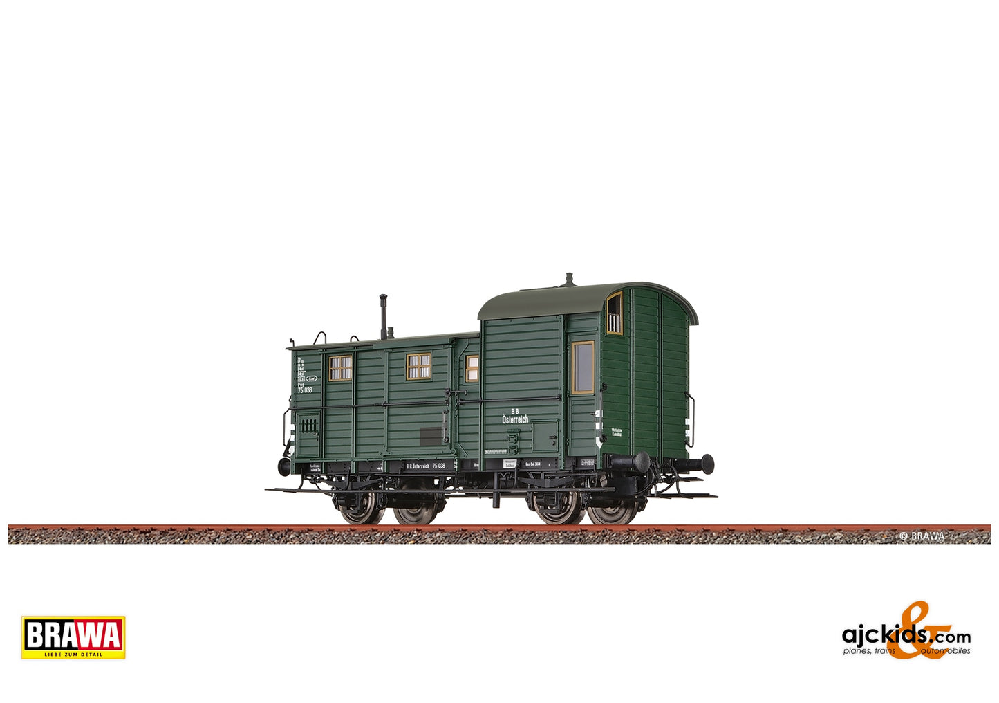 Brawa 48372 H0 Luggage Car Pwg BBÖ at Ajckids. MPN: 4012278483726