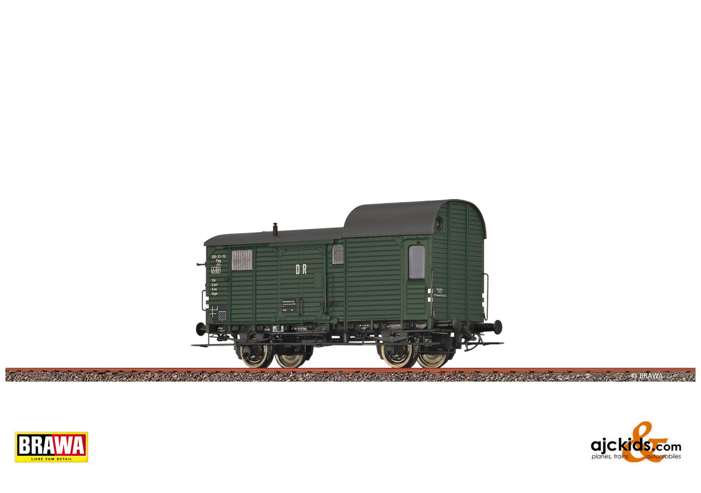 Brawa 49432 H0 Luggage Car Pwg DR at Ajckids. MPN: 4012278494326