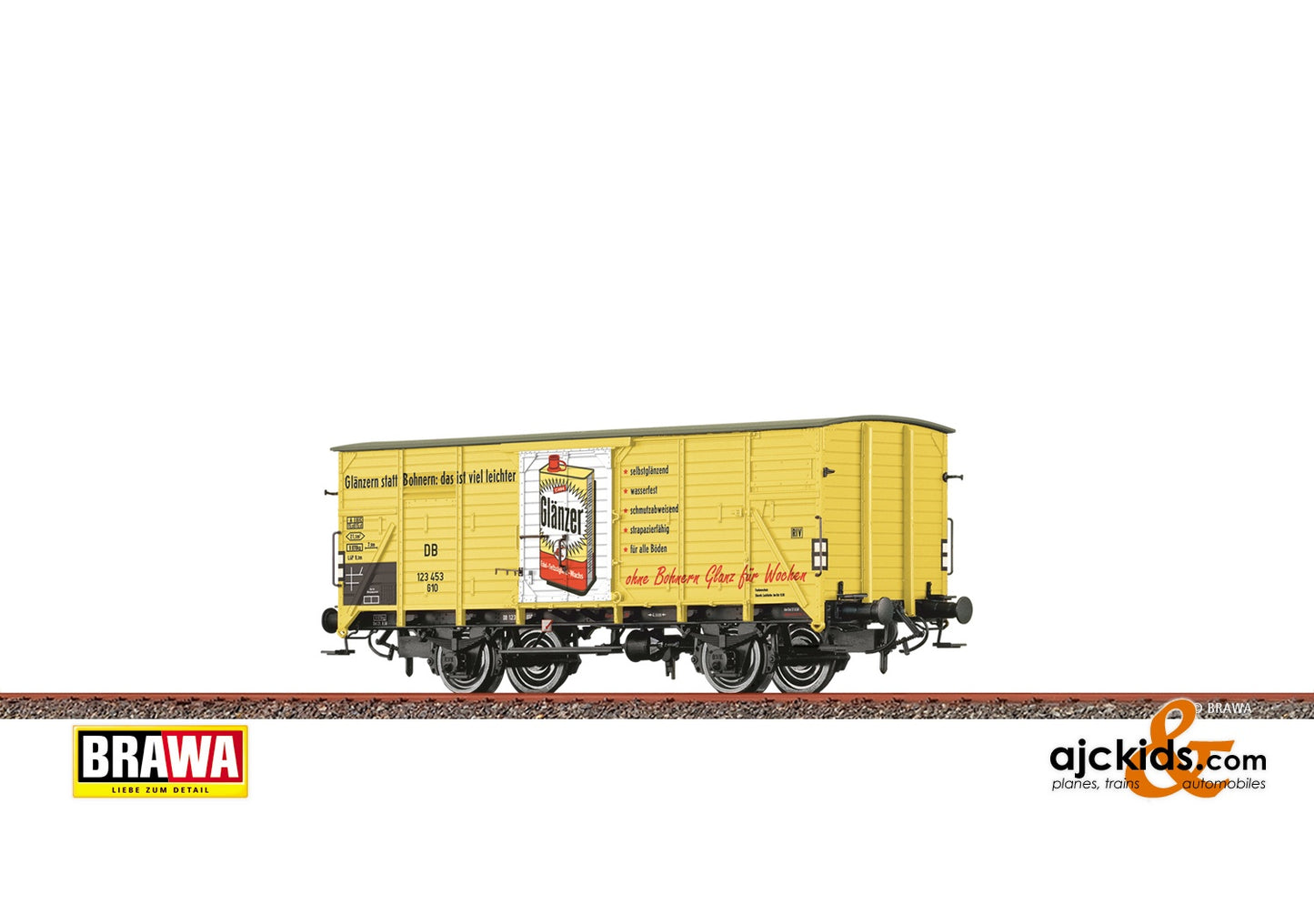 Brawa 49763 - H0 Freight Car G10 DB, III, Glänzer