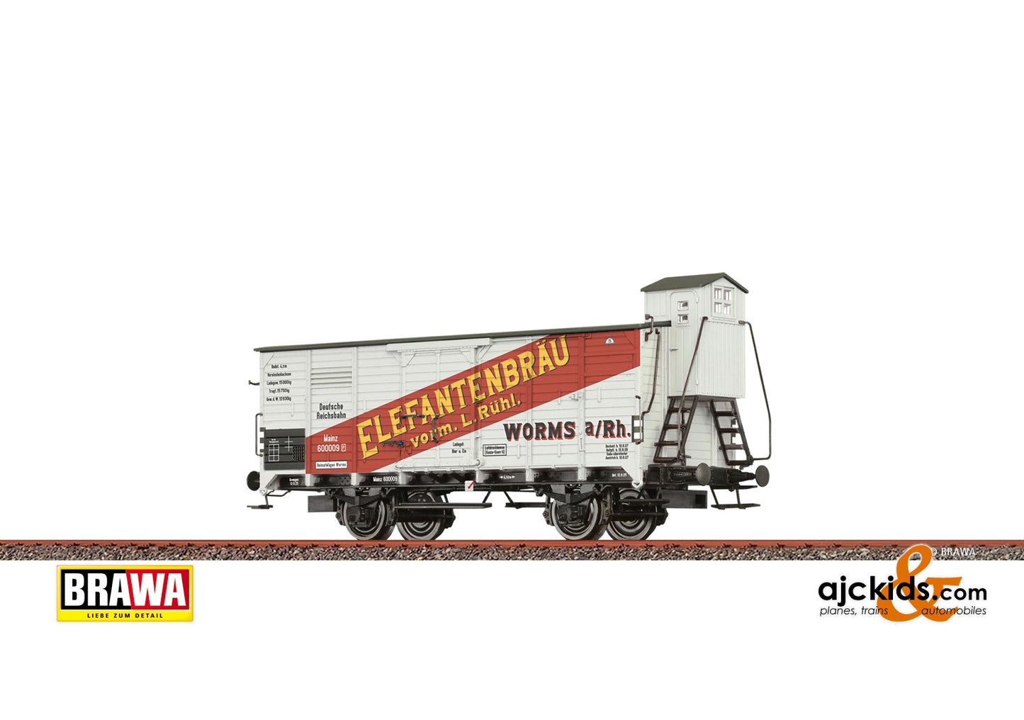 Brawa 49811 - H0 Beer Car DRG, II, Elefantenbräu