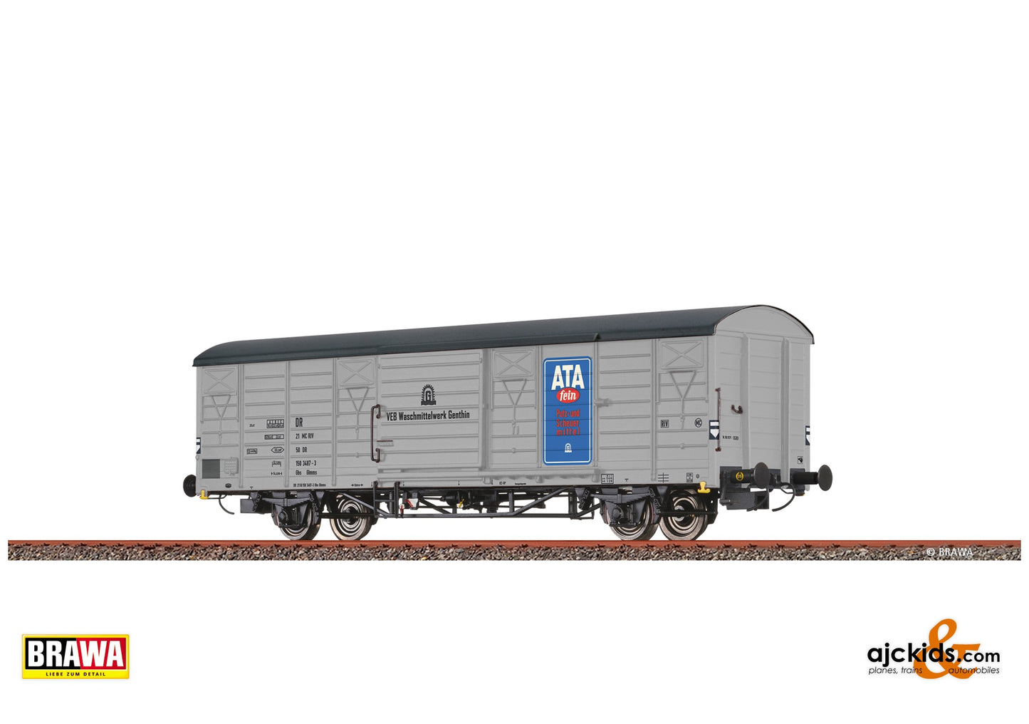 Brawa 49928 H0 Covered Freight Car Glmms "ATA" DR at Ajckids. MPN: 4012278499284