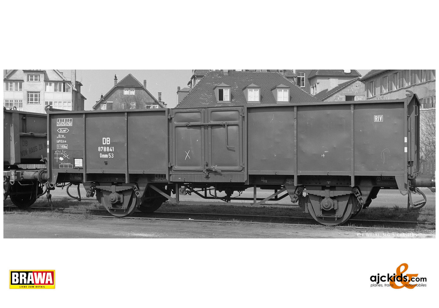 Brawa 50056 H0 Open Freight Car Omm53 DB at Ajckids. MPN: 4012278500560