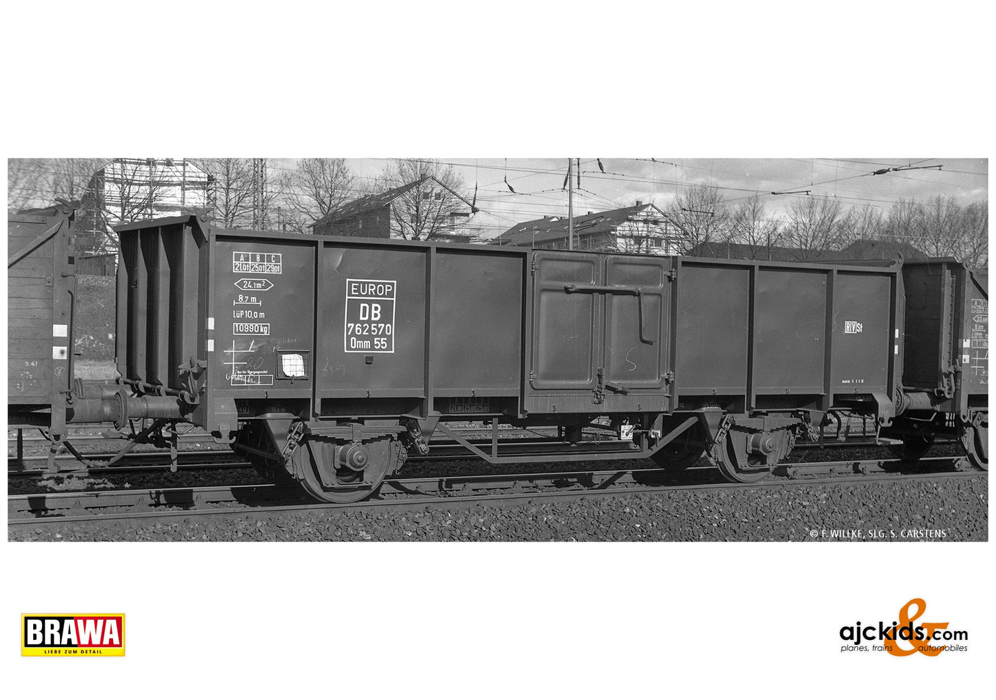 Brawa 50059 H0 Open Freight Car Omm55 DB at Ajckids. MPN: 4012278500591