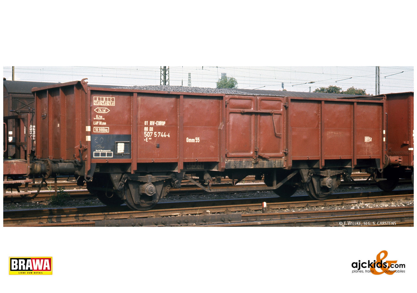 Brawa 50061 H0 Open Freight Car .E040 DB at Ajckids. MPN: 4012278500614