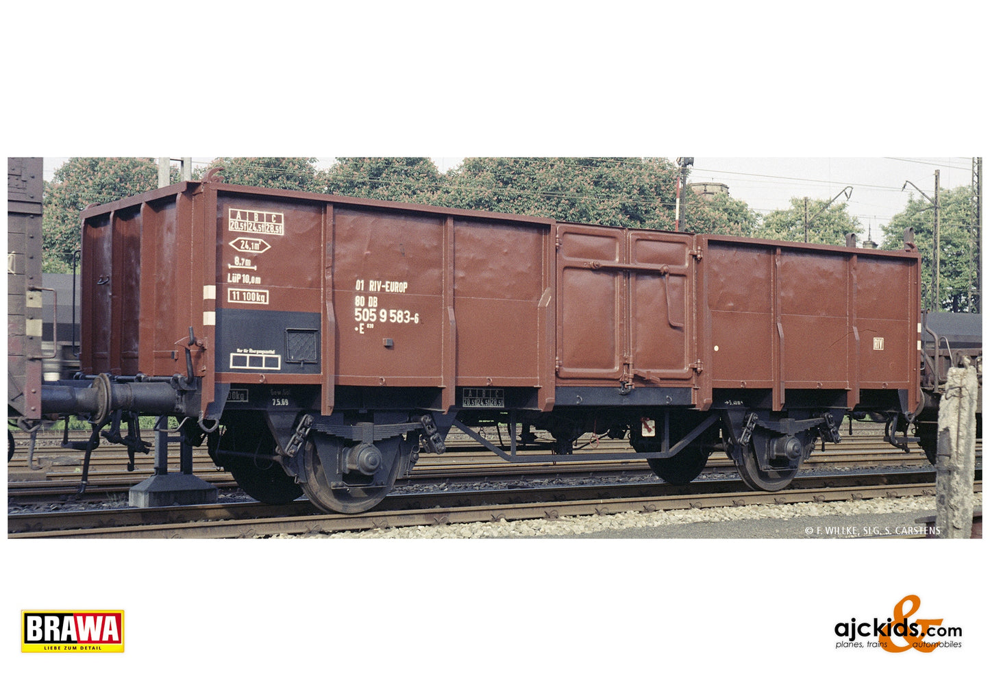 Brawa 50062 H0 Open Freight Car .E039 DB at Ajckids. MPN: 4012278500621