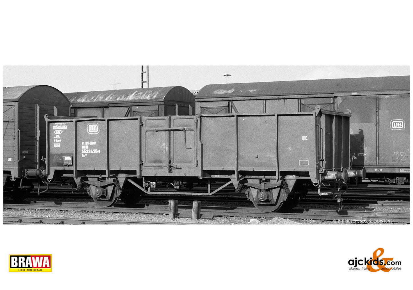 Brawa 50063 H0 Open Freight Car Es045 DB at Ajckids. MPN: 4012278500638