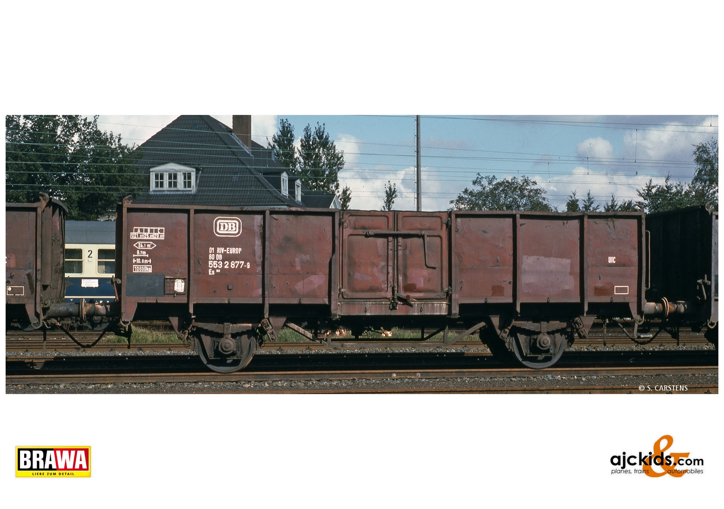 Brawa 50064 H0 Open Freight Car Es045 DB at Ajckids. MPN: 4012278500645