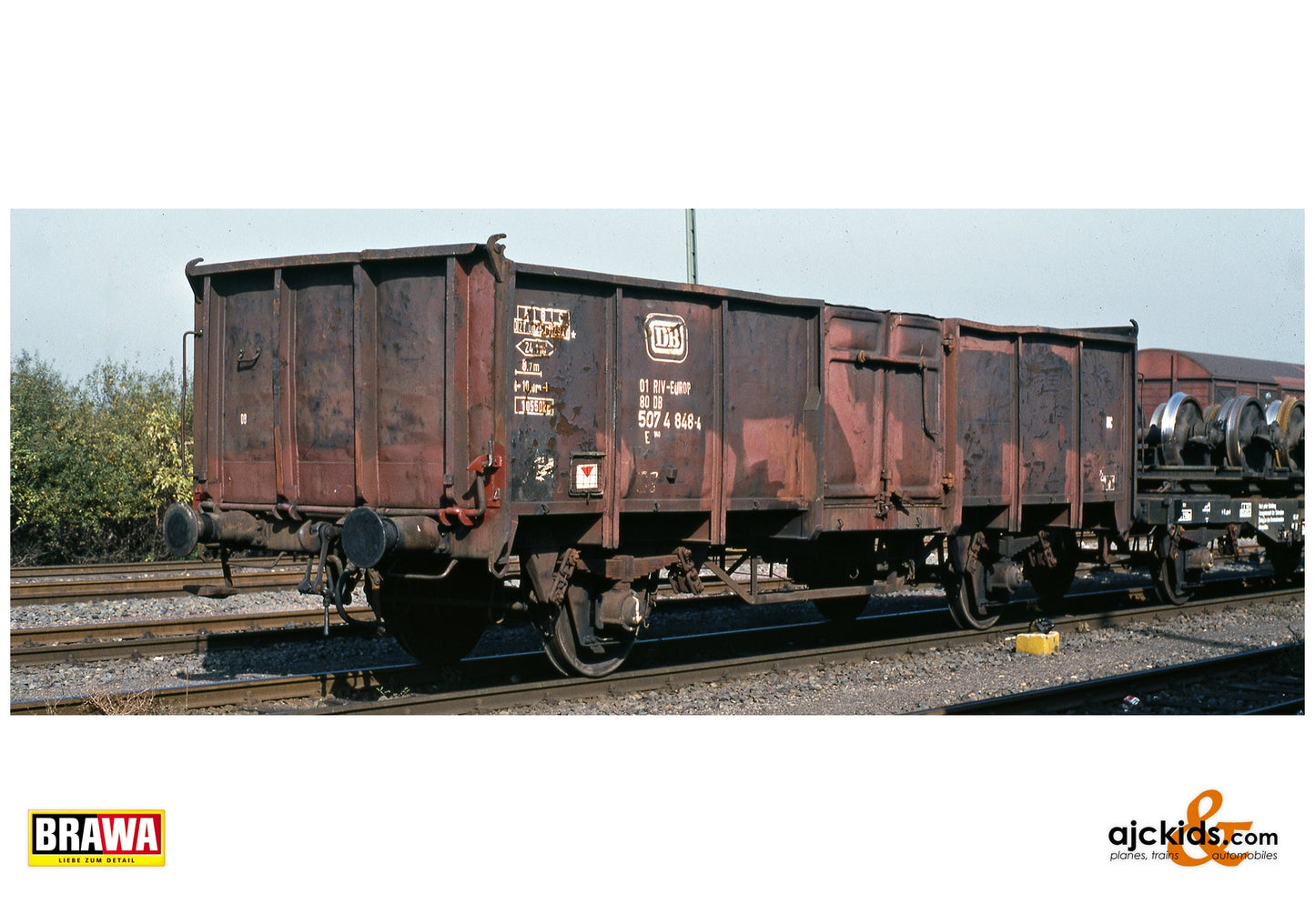 Brawa 50065 H0 Open Freight Car E040 DB at Ajckids. MPN: 4012278500652