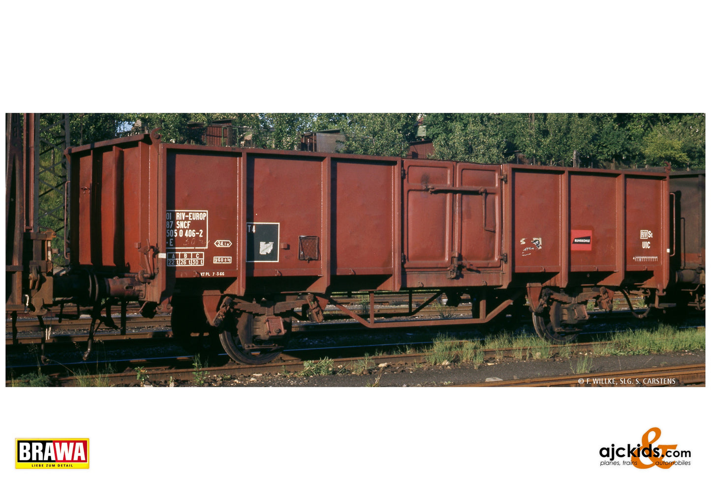 Brawa 50067 H0 Open Freight Car .E SNCF at Ajckids. MPN: 4012278500676
