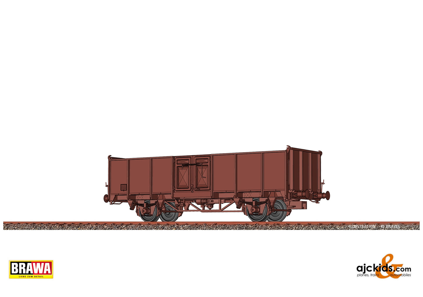 Brawa 50068 H0 Open Freight Car SNCF at Ajckids. MPN: 4012278500683