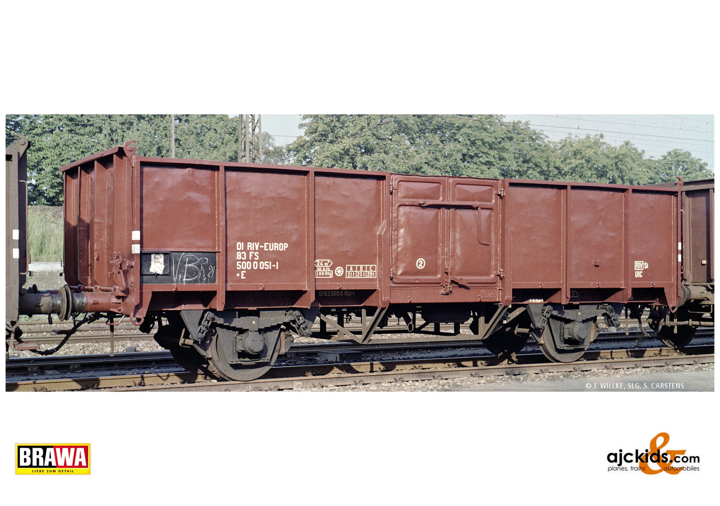 Brawa 50070 H0 Open Freight Car .E FS at Ajckids. MPN: 4012278500706