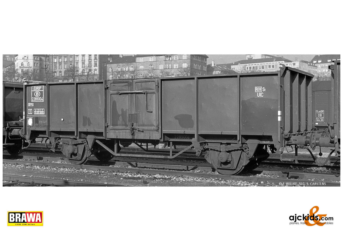 Brawa 50071 H0 Open Freight Car 11 SNCB at Ajckids. MPN: 4012278500713
