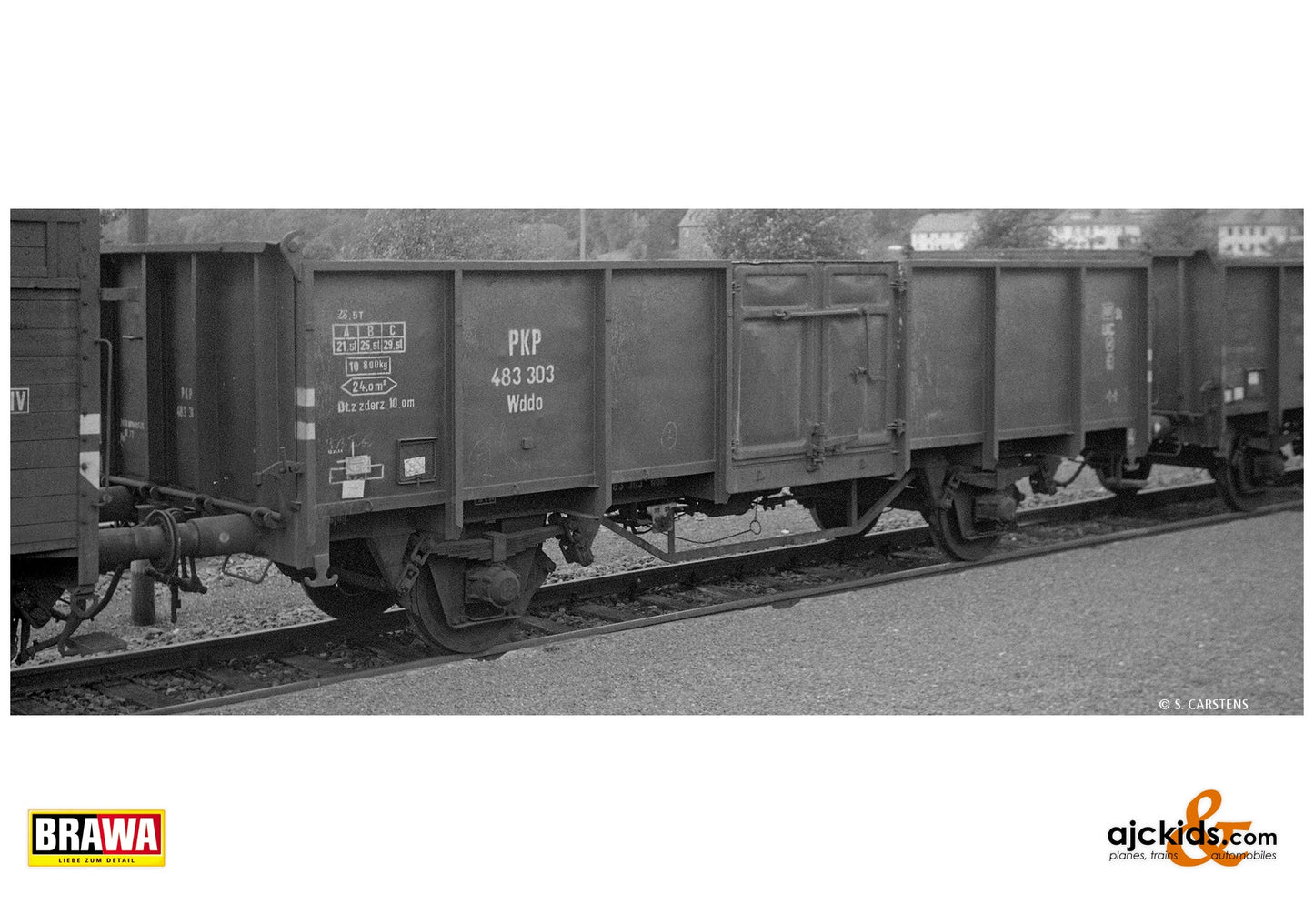 Brawa 50079 H0 Open Freight Car Wddo PKP at Ajckids. MPN: 4012278500799