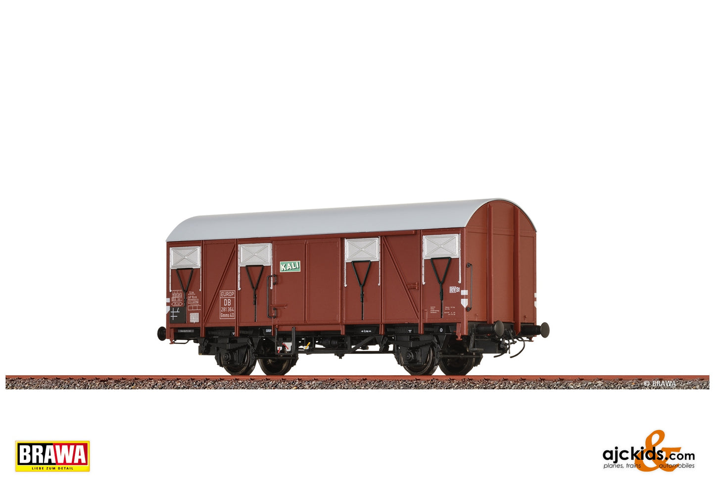 Brawa 50153 H0 Covered Freight Car Gmms40 "Kali" DB at Ajckids. MPN: 4012278501536