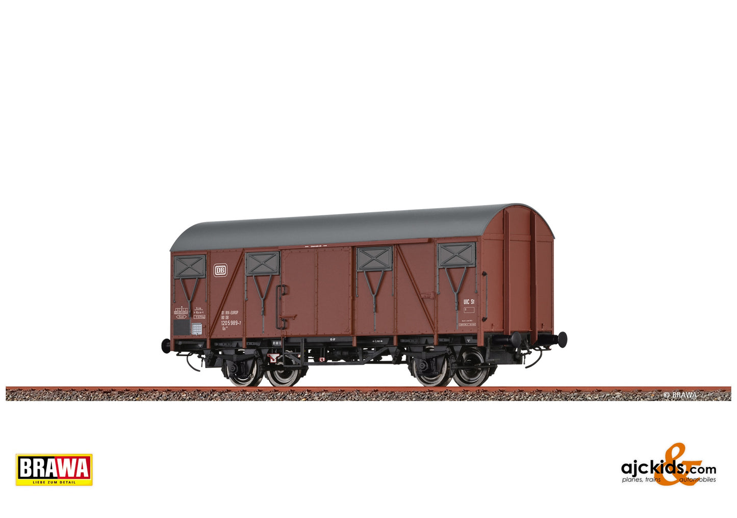 Brawa 50154 H0 Covered Freight Car Gs210 DB at Ajckids. MPN: 4012278501543