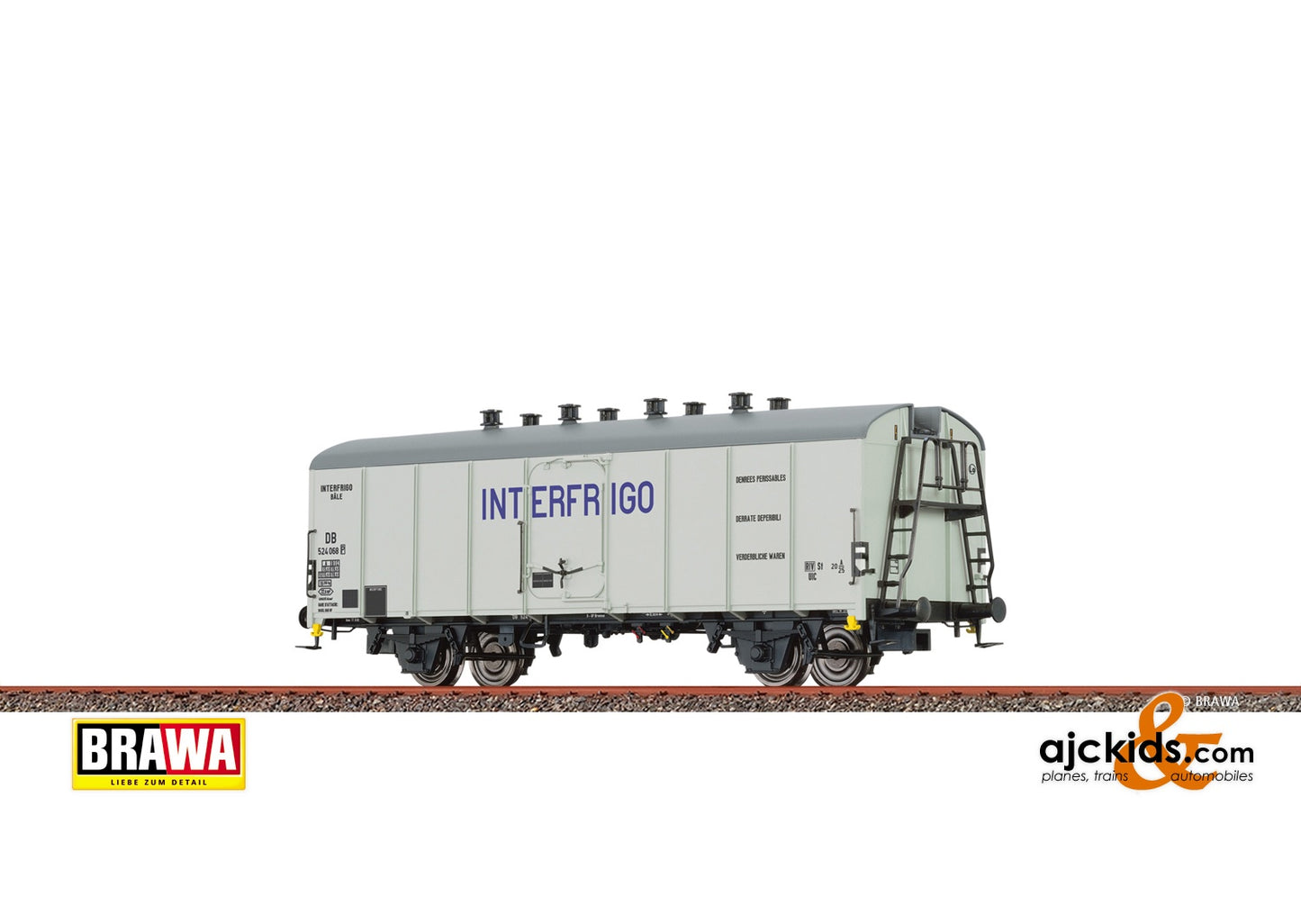 Brawa 50517 - H0 Refrigerator Car UIC St 1 DB, III, INT