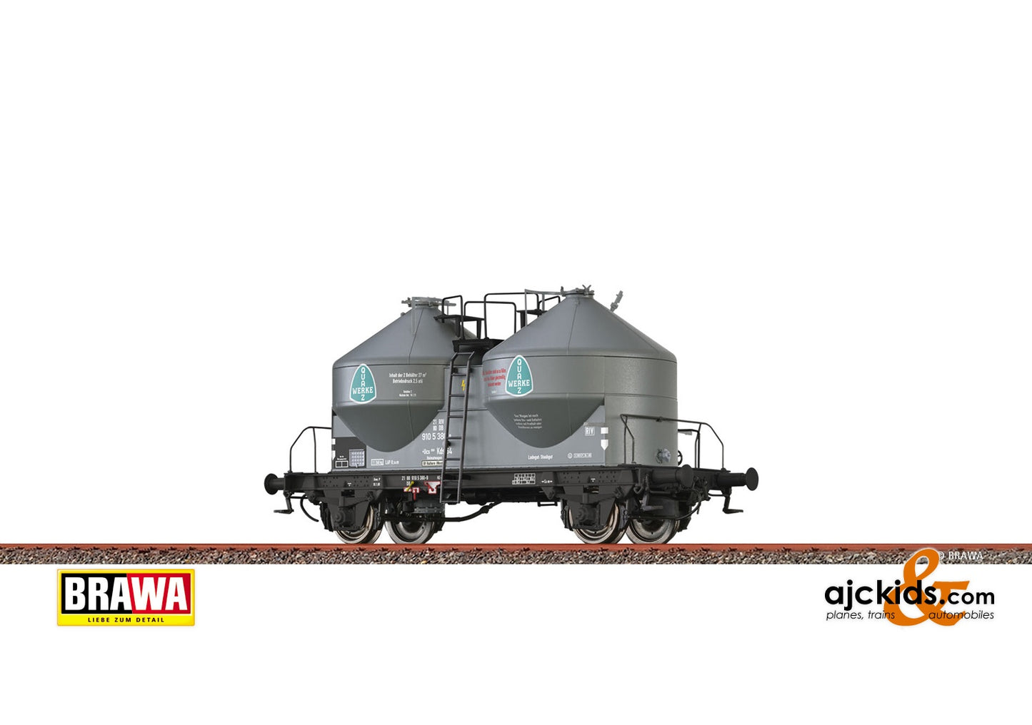 Brawa 50529 - H0 Freight Car Ucs 908 DB, IV, Quarzwerke