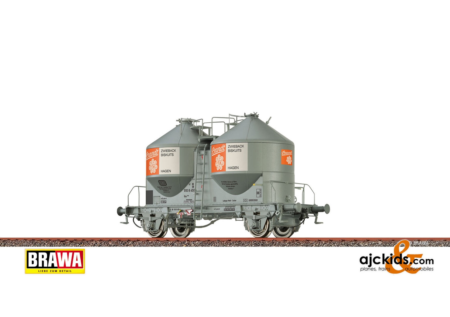 Brawa 50530 - H0 Freight Car Ucs 909 DB, IV, Brandt