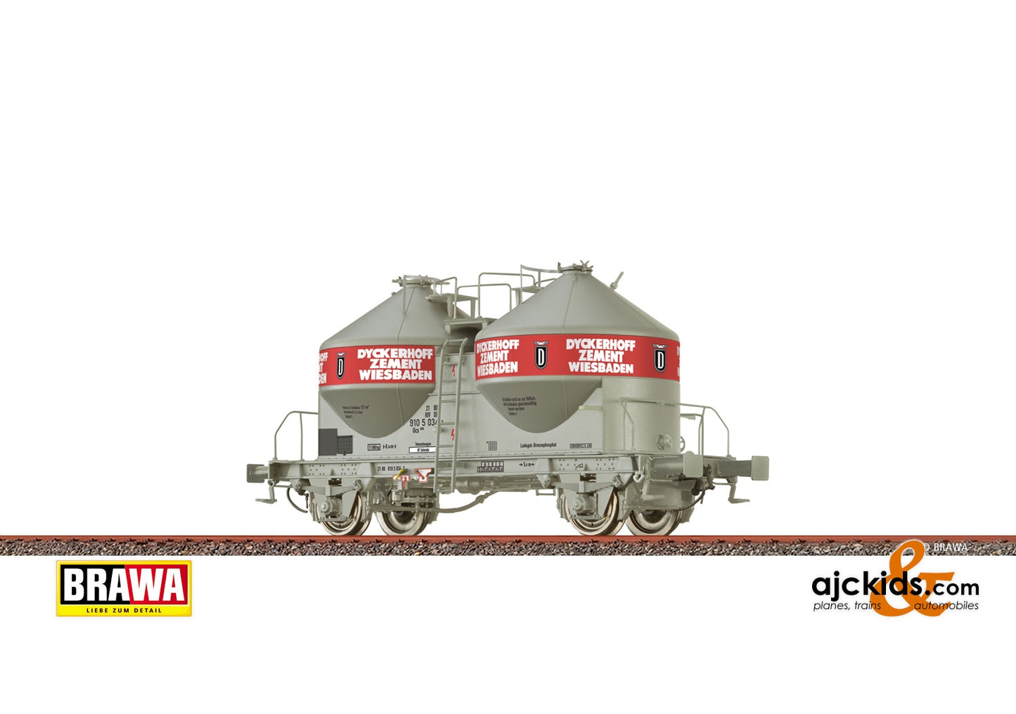 Brawa 50535 - H0 Freight Car Ucs 908 DB, IV, Dyckerhoff