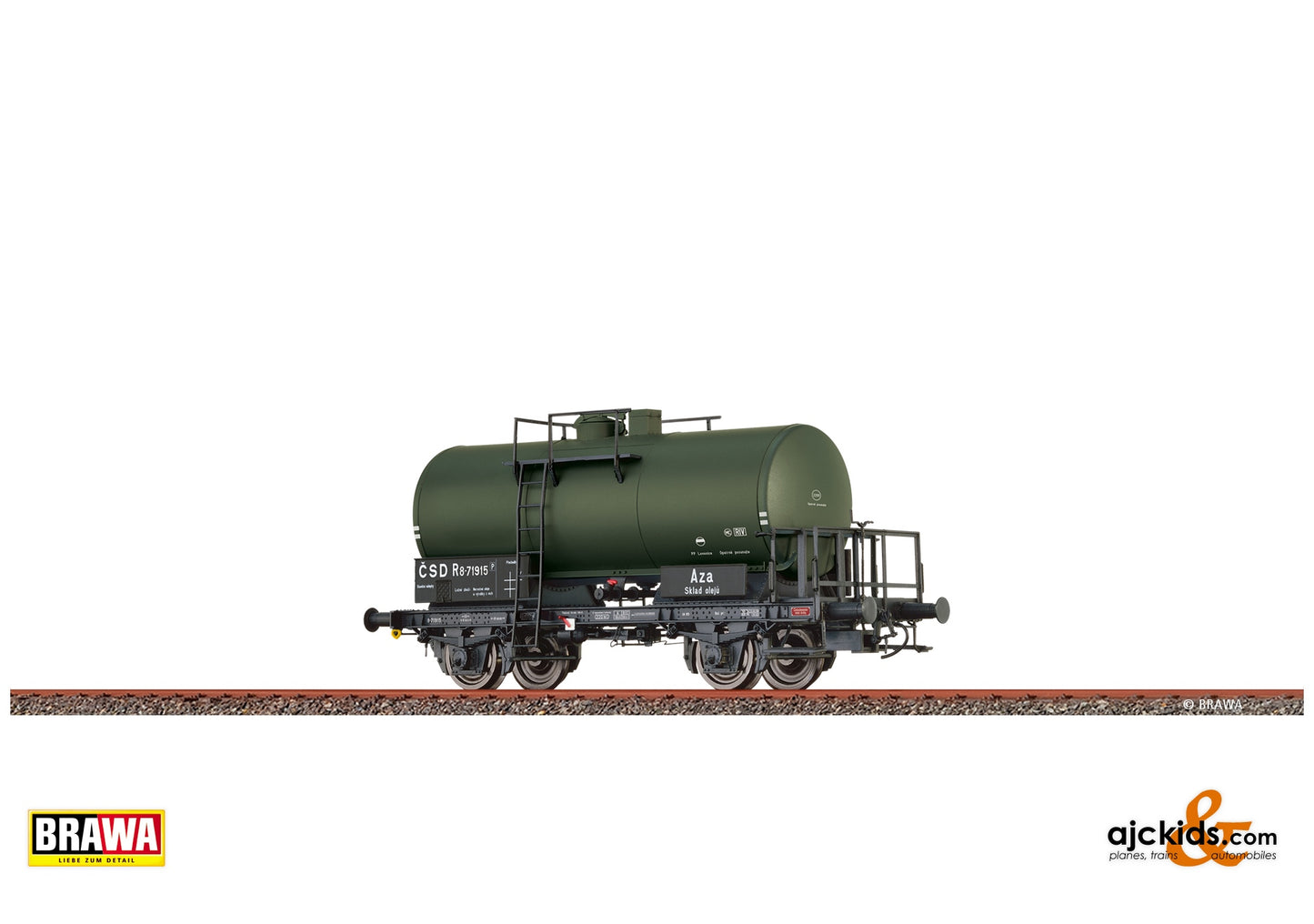 Brawa 50752 H0 Tank Car 2-axle R CSD at Ajckids. MPN: 4012278507521