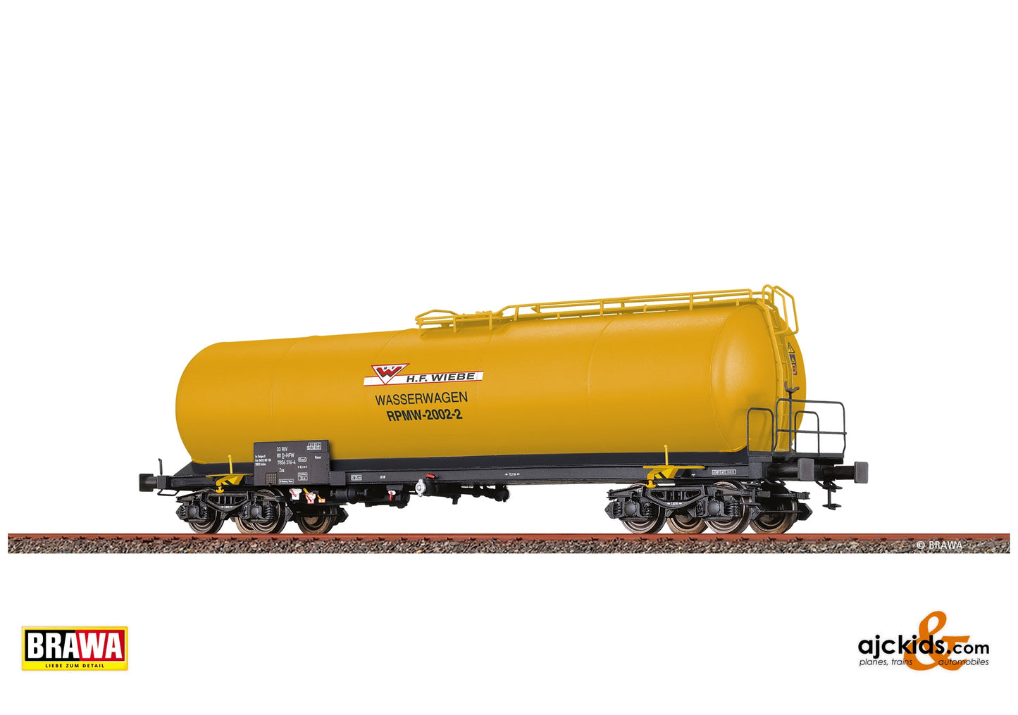 Brawa 50807 H0 Tank Car Zas "Wasserwagen" Wiebe at Ajckids. MPN: 4012278508078