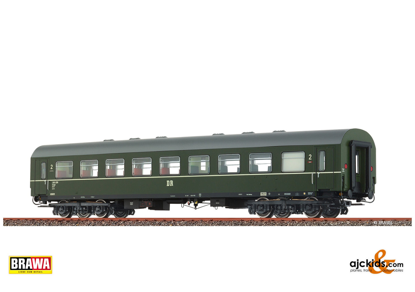 Brawa 50809 H0 Passenger Coach B4mgl DR at Ajckids. MPN: 4012278508092
