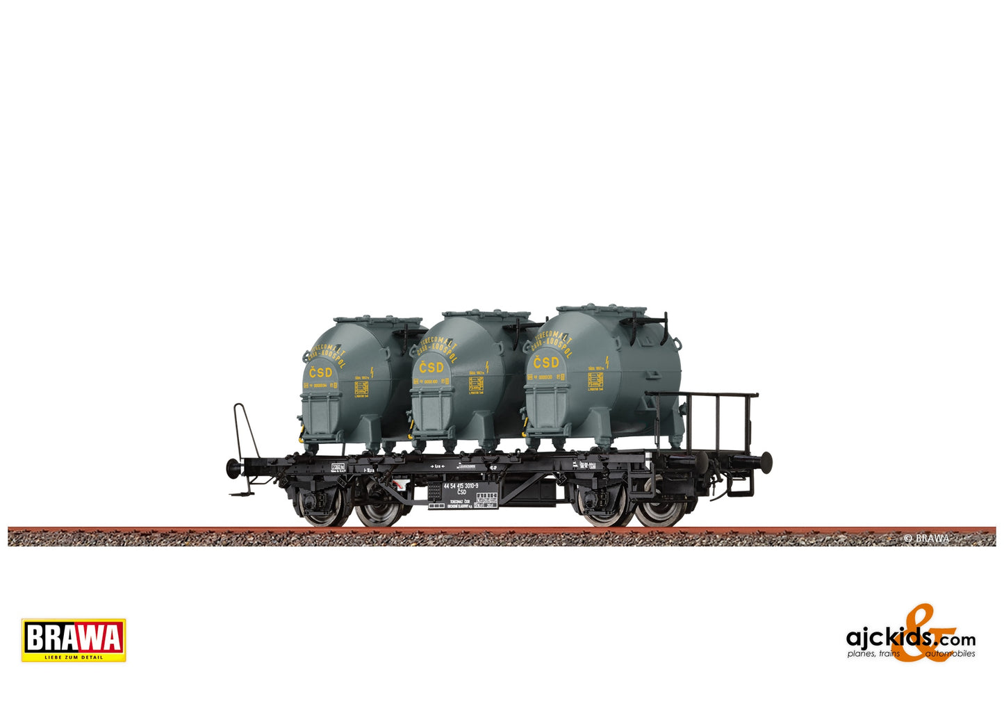 Brawa 50925 H0 Container Car BTs30 CSD at Ajckids. MPN: 4012278509259